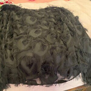 Shein Peacock feather top, forest green, size 3XL